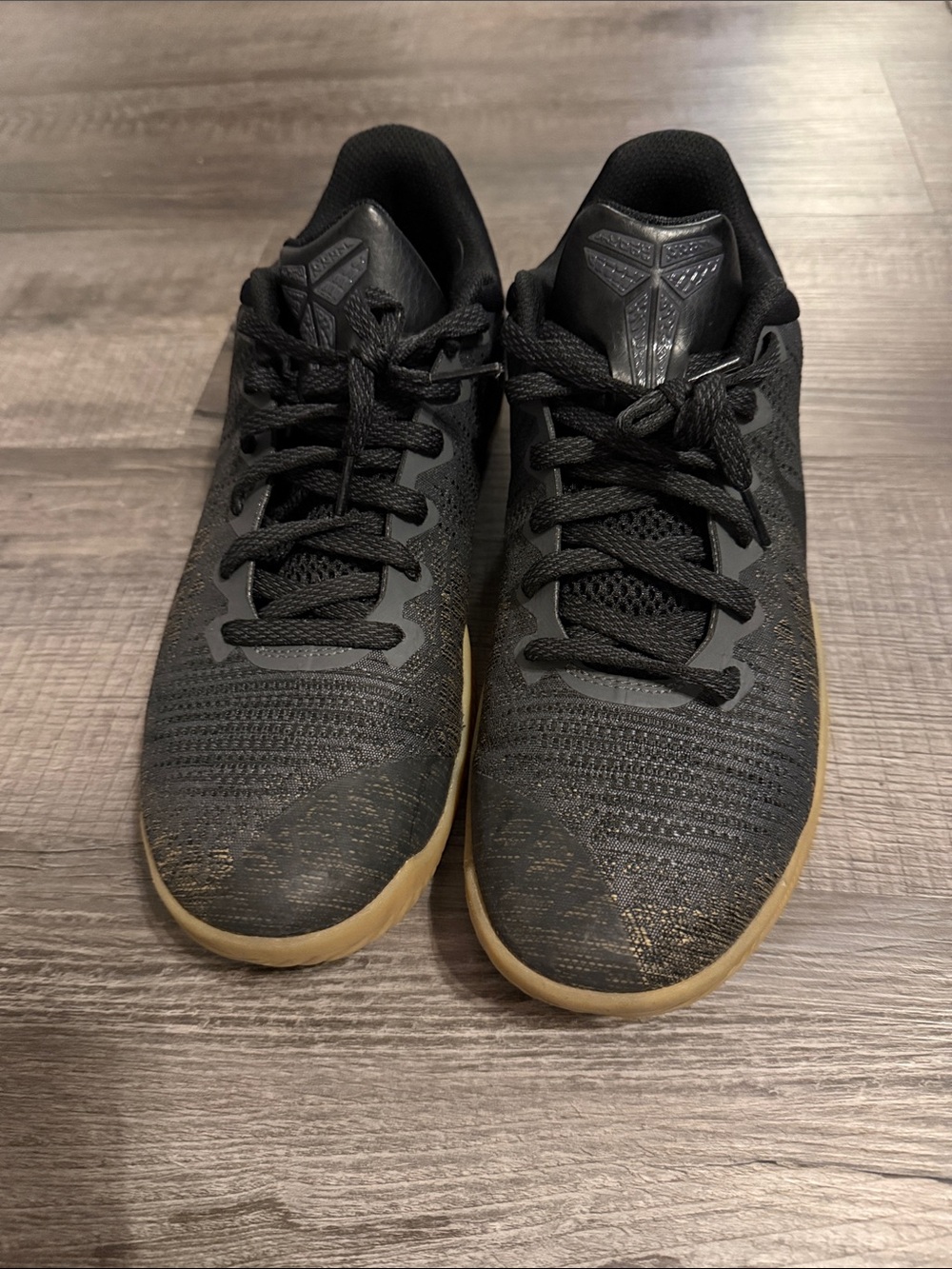 Nike Kobe Sneakers Black Knit Low-Top Sneakers with Gum Sole - Picture 2 of 3